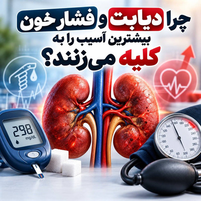 چرا دیابت و فشار خون به کلیه آسیب می‌زنند؟
